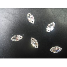 Crystal Marquis Sew On Flatback 12x6mm